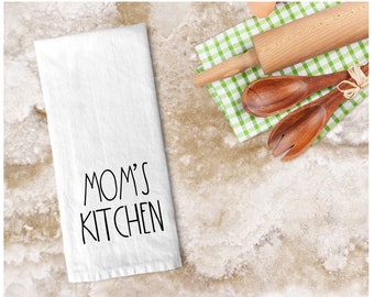 Personalized Embroidered Kitchen Towel | Flour Sack Towel | Farmhouse Decor | Custom Embroidery | Hostess Party Gift | Kitchen Decoration
