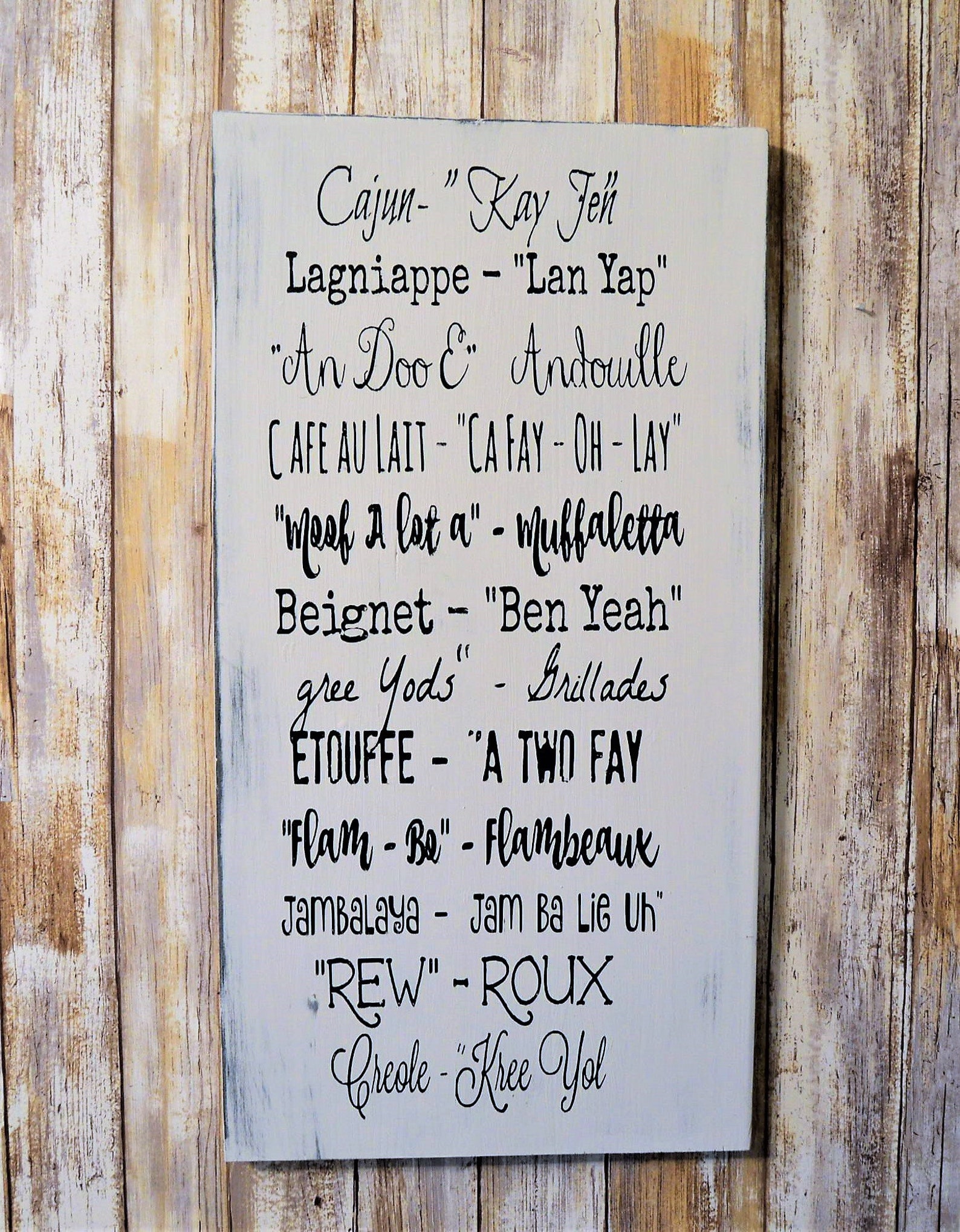 Hometown Decor Distressed Rustic Wood Sign New Orleans Etsy