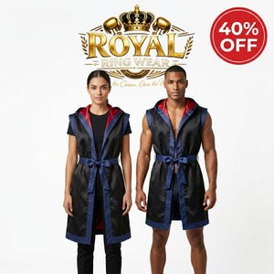 Satin Hooded Ring Walk Robe, Unisex Boxing Apparel, Customizable Entrance Wear