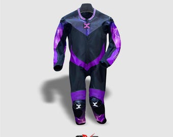 Women's CE Approved Leather Motorcycle Racing Suit | Customizable Biker Protective Gear