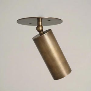 Mid Century Modern Brass spotlight wall sconce: Adjustable Wall Light Fixture | vintage wall sconce | wireless wall sconce | ceiling light