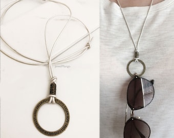 Eyeglasses necklace, Reading Glasses Holder, Sunglasses holder, pick your color and design, handmade Eyeglasses chain, eyeglasses strap