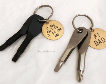 Gift for DAD, Tool, Screw Driver, Personalized gift for dad, gift for pop, Fathers Day gift idea, number one dad, if dad can't fix it no one