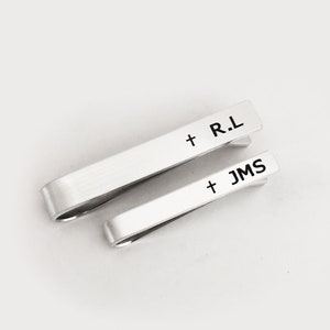 First Communion gifts, Baptism Gifts for boy, Confirmation Gifts ideas, Personalized Tie Clip, Skinny Tie clip, short, gift for boy, tie pin image 2