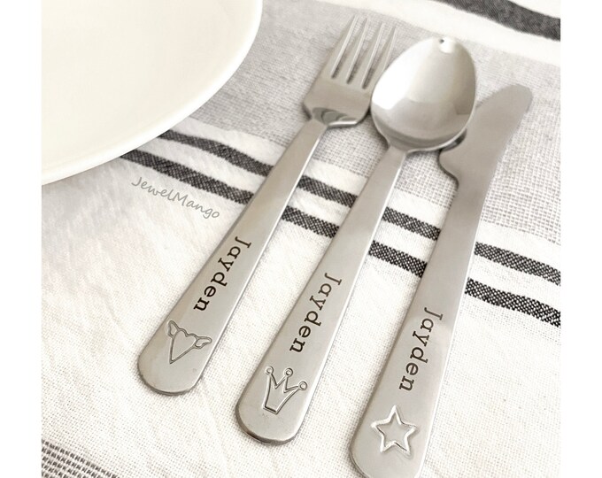 Personalized Baby Utensil Set Perfect Baby Shower Gift New Etsy