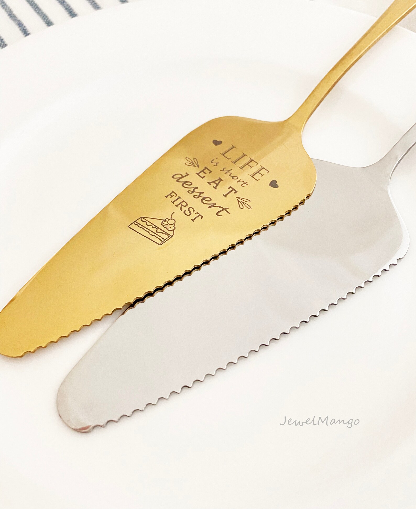 Personalized Cake Server Pie Server Bridal Shower Gift Etsy