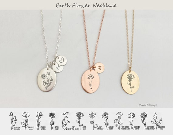 Birth month necklace deals
