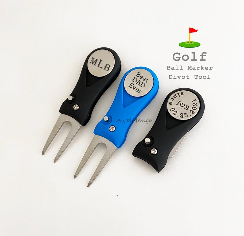Golf Ball Marker Divot Tool Custom Fathers Day Gifts Etsy