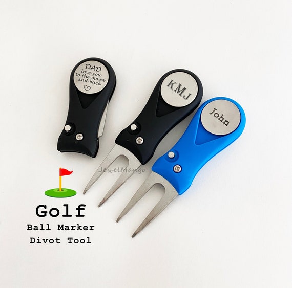 Golf Ball Marker Divot Tool Custom Fathers Day Gifts Etsy