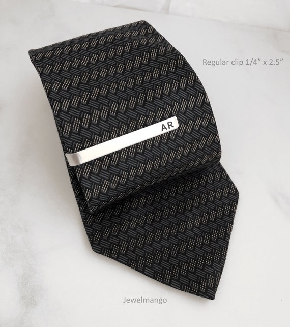 Louis Vuitton LV Initiales Tie Clip, Silver, One Size