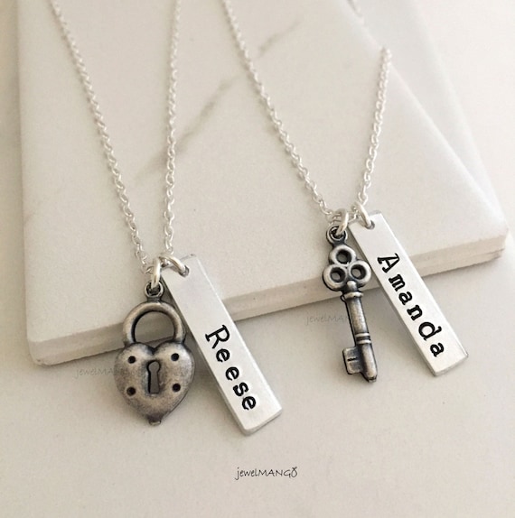 Best friend hotsell key necklaces