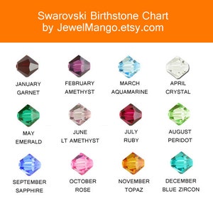 Family Birthstone necklace, Family birthstone, Birthday Gifts for mom, Swarovski Crystal, crystal Jewelry, Holiday Gift, Christmas gifts mom image 6