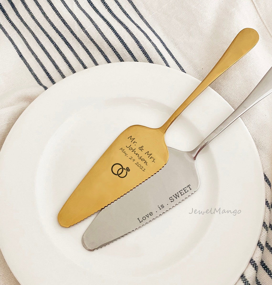 Personalized Cake Server Pie Server Bridal Shower Gift Etsy