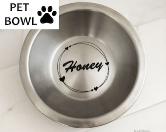 Personalized pet bowl, Cat bowl, dog bowl, Custom Pet Bowl, Water Dish, Cat Dish, Pet Gifts, dishwasher safe bowl, Christmas gift, laser