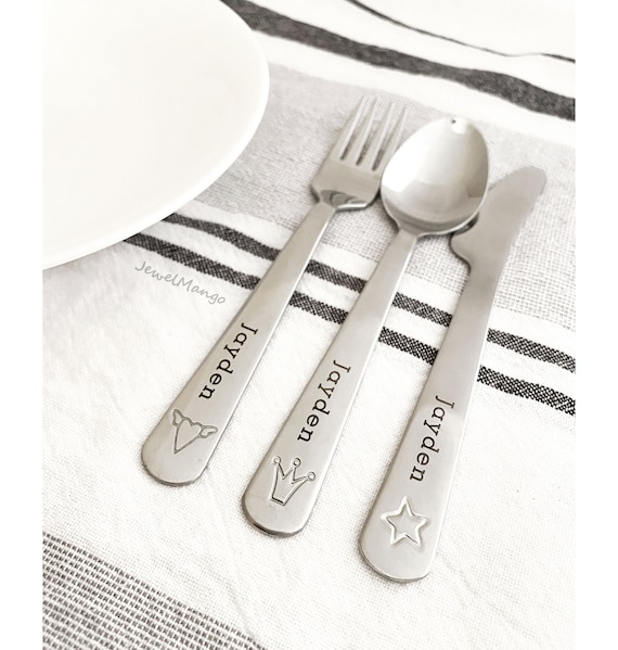 Personalized Baby Utensil Set Perfect Baby Shower Gift New Mom