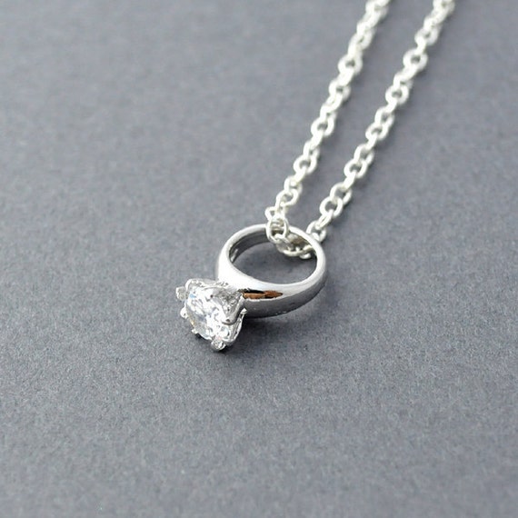Silver Ring Holder Necklace, Wedding Ring Holder Necklace, Ring Necklace  Holder Engagement Ring Holder Doctor Surgeon Gift Nurse RN LPN Gift - Etsy
