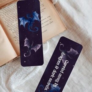 Marcapáginas de alta fantasía imprimibles en PDF / Marcapáginas plegables románticos en plantilla de Canva / Accesorios mágicos para libros (descarga digital en formato A4)