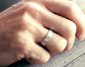 Fede nuziale da uomo, anello da 3 mm, 5 mm, 8 mm, anello di coppia, anello nuziale martellato, anello fidanzato, anello di fidanzamento, promessa, anello martellato unisex