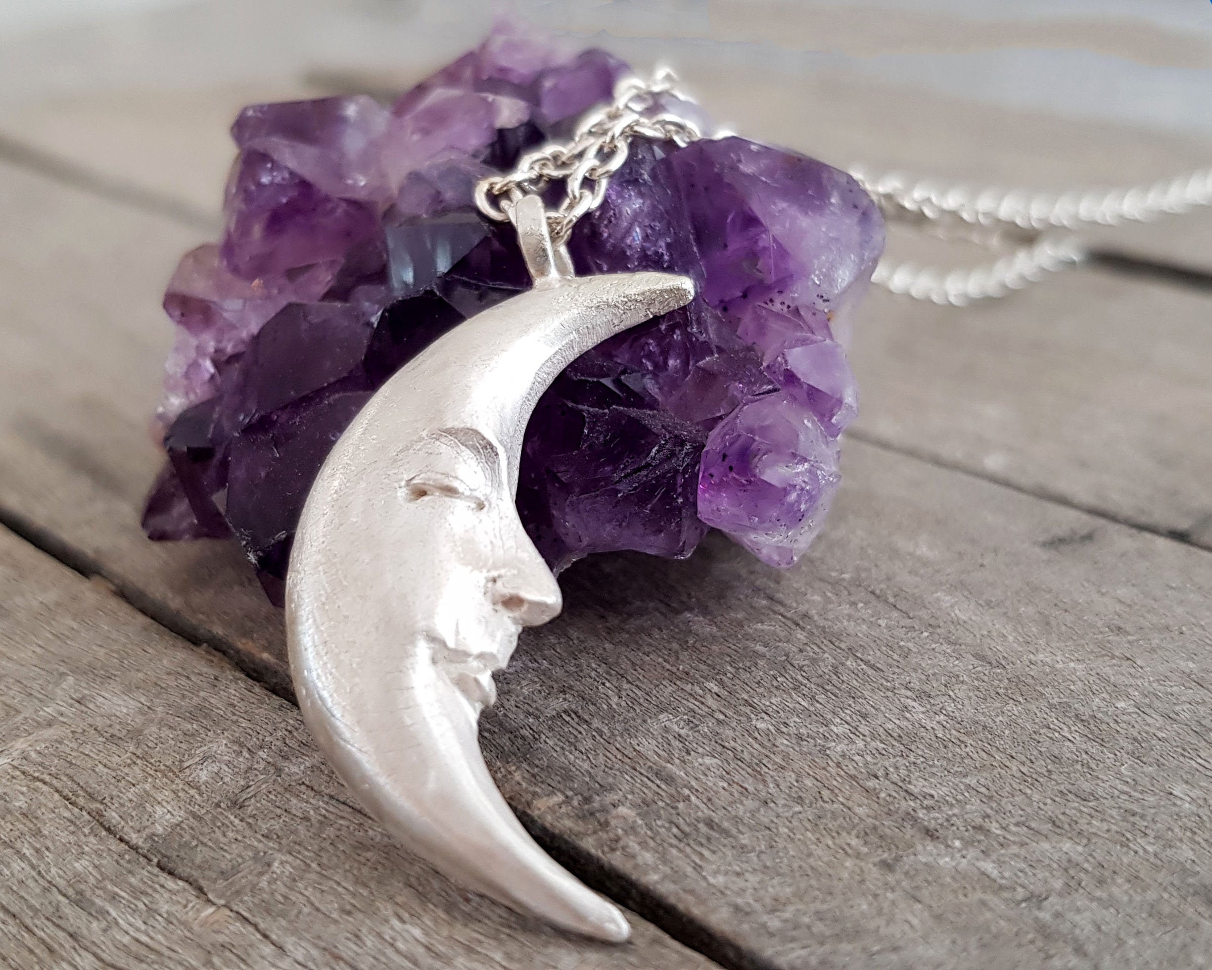 Simple Crescent Moon Penant Necklace Plain Half Moon Long Necklaces Gifts 10pcs-N219
