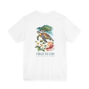 Virgin Islands Sea Turtle Shirt, 100% Airlume Cotton Bella+Canvas 3001