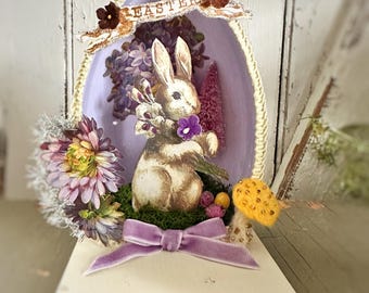 Handmade Easter Egg Diorama: Vintage Victorian Style