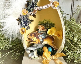 Handmade Easter Egg Diorama: Vintage Victorian Style