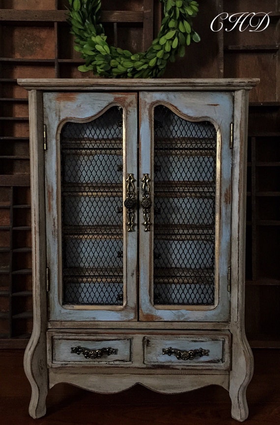 Reserved For Jo Vintage French Provincial Jewelry Armoire Etsy