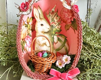 Handmade Easter Egg Diorama: Vintage Victorian Style