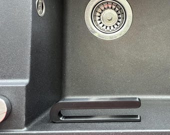 Spüllappenhalter selbstklebend, Schwammhalter Spüle ohne Bohren, Lappenhalter Spüle minimalistisch, 3D Druck PETG