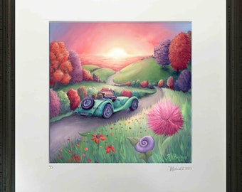 Sunset Drive - Magical print by Rachel Blackwell