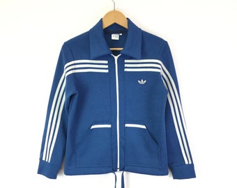 Vintage Adidas Full Zip Track Jacket Size 4 Adidas Trefoil Vintage Adidas Full Zip Track Jacket Size 4 Adidas Trefoil