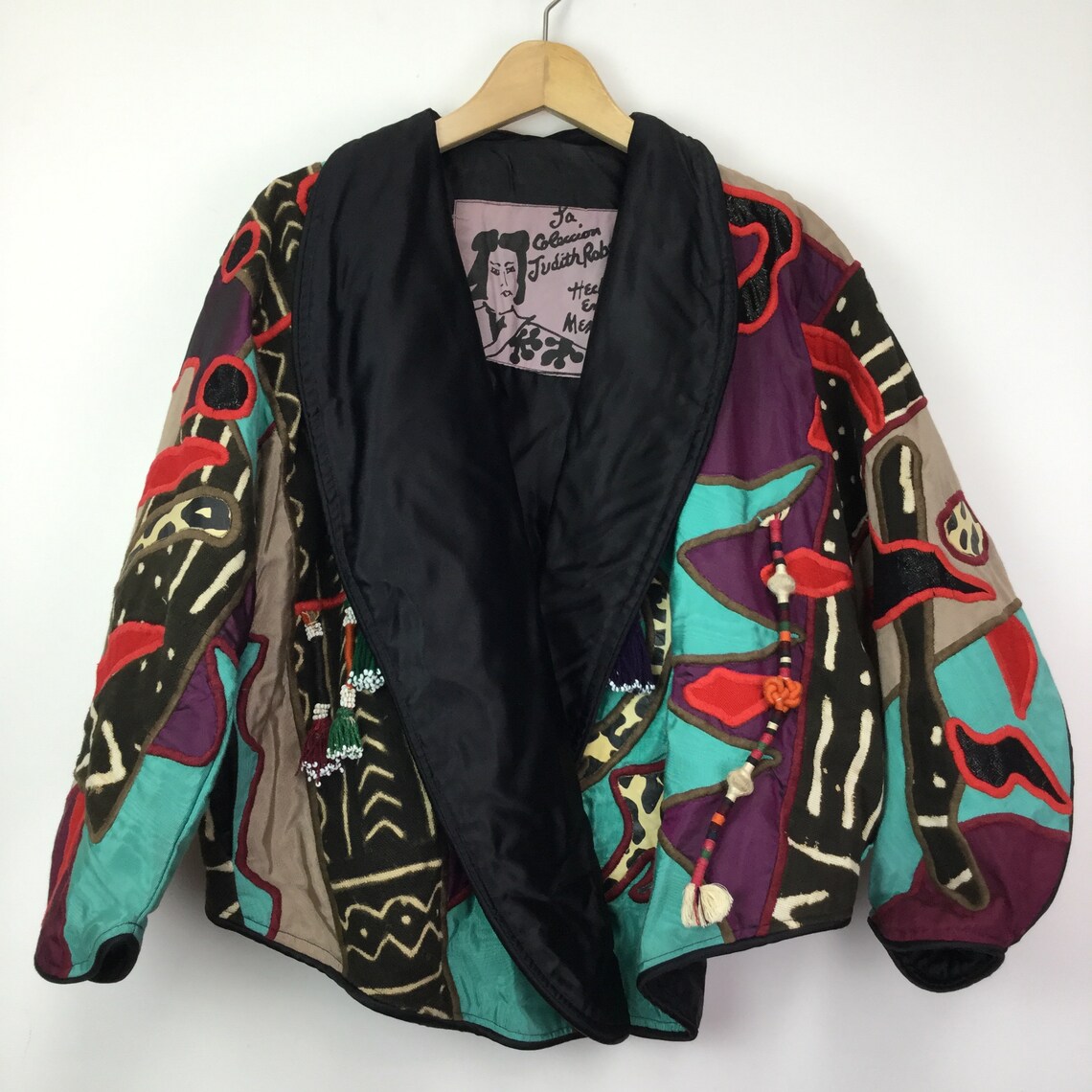 Vintage 1980s La Coleccion Judith Roberts Patchwork Jacket | Etsy