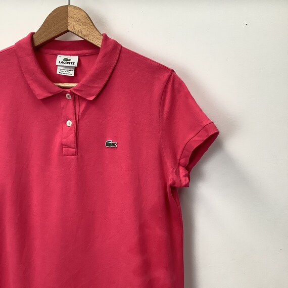 Quagga ijzer Certificaat Vintage Pink Lacoste Ladies Polo Shirt - Etsy