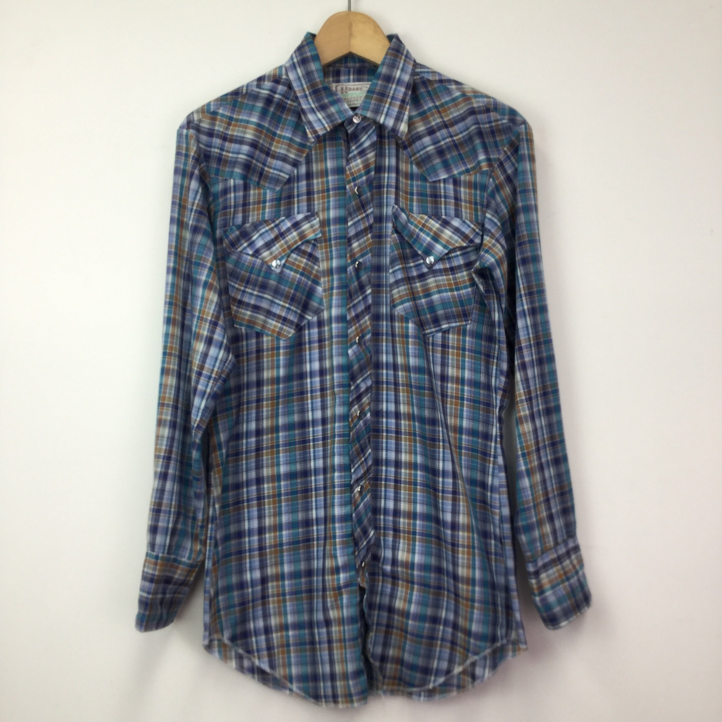 Image of Vintage 1960’S H Bar C Plaid Western Shirt