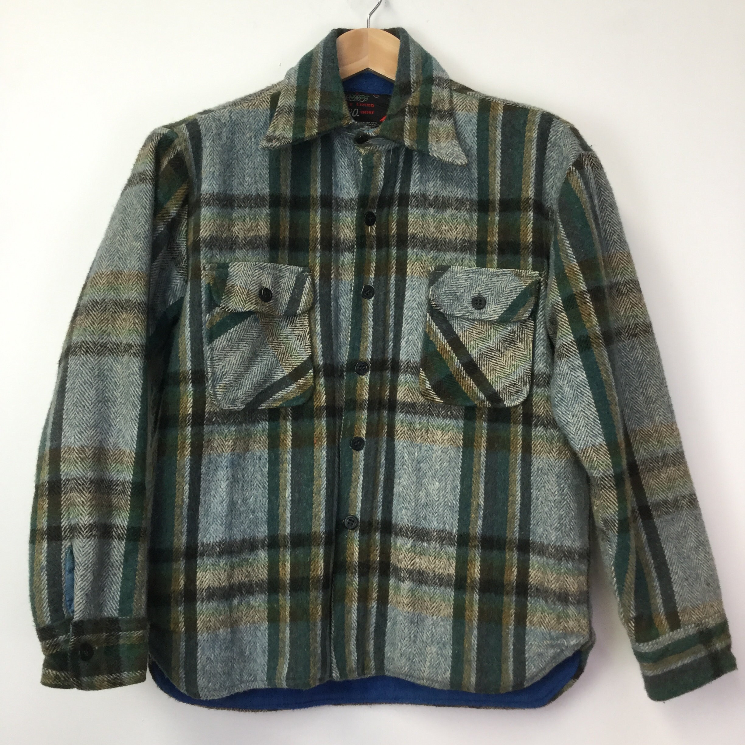 Image of Vintage 1970’S Pile Lined Cpo Plaid Shirt