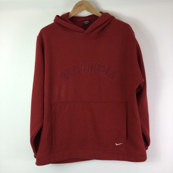 Vintage Y2K Nike Oklahoma Sooners Red Hoodie
