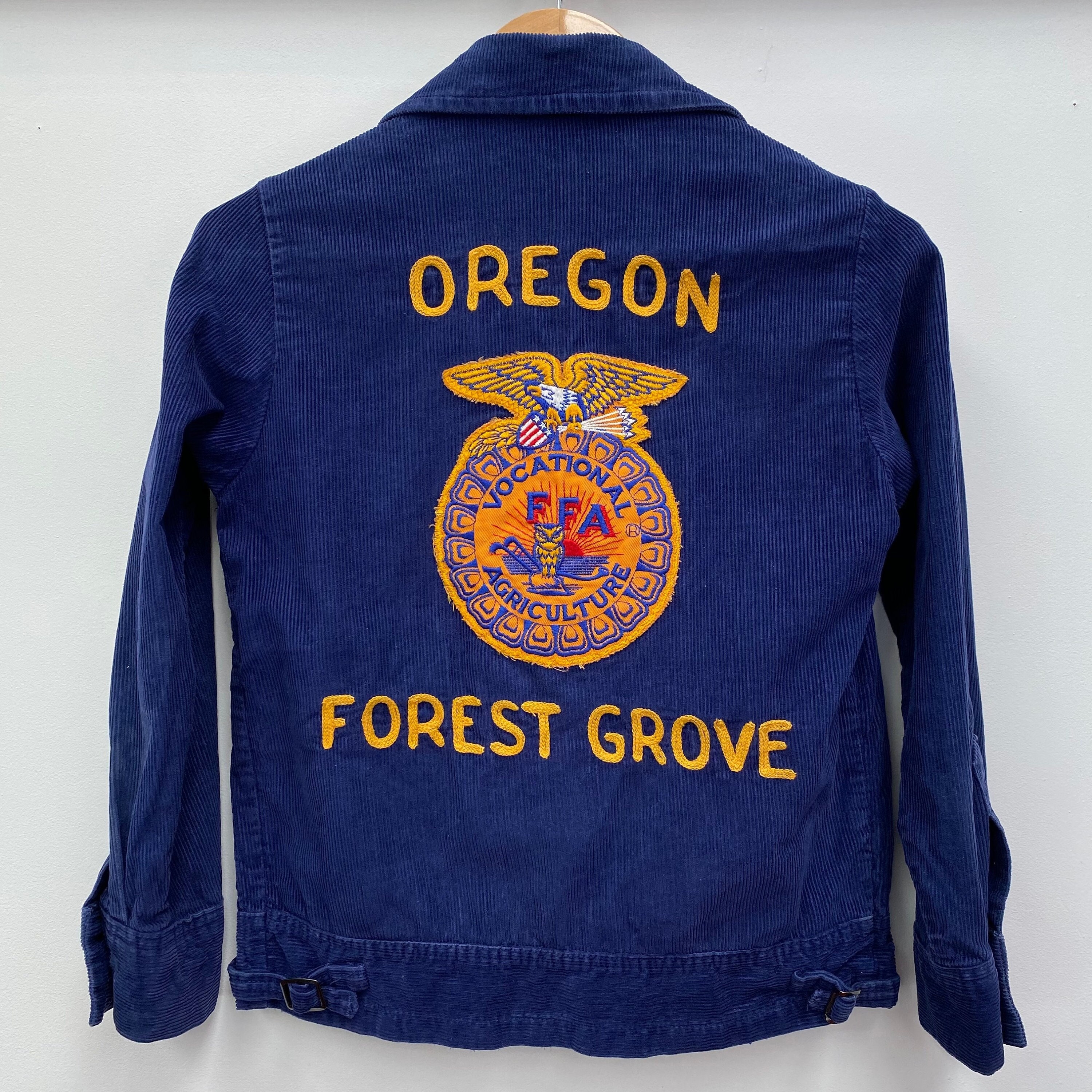 Vintage FFA Vocational Agriculture Oregon Blue Corduroy Chain ...