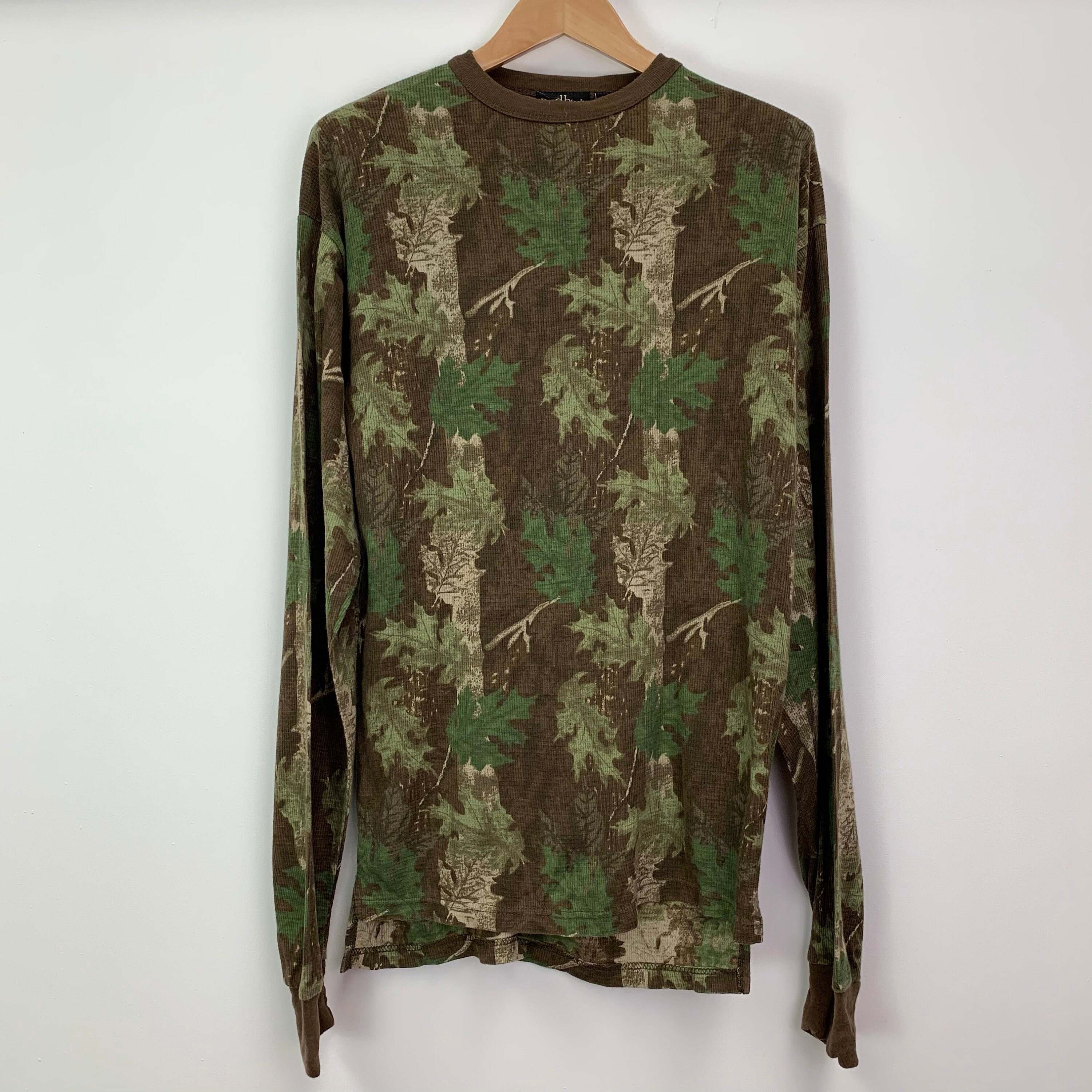 Vintage RealTree Camouflage Long Sleeve Waffle TShirt Etsy