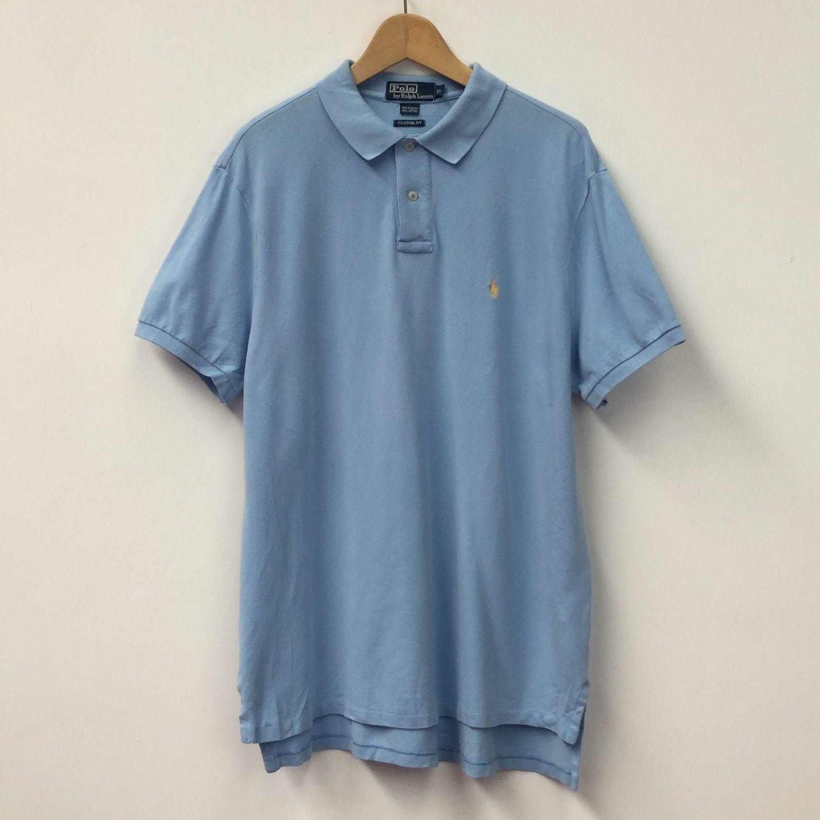 Image of Vintage Ralph Lauren Sky Blue Polo T-Shirt