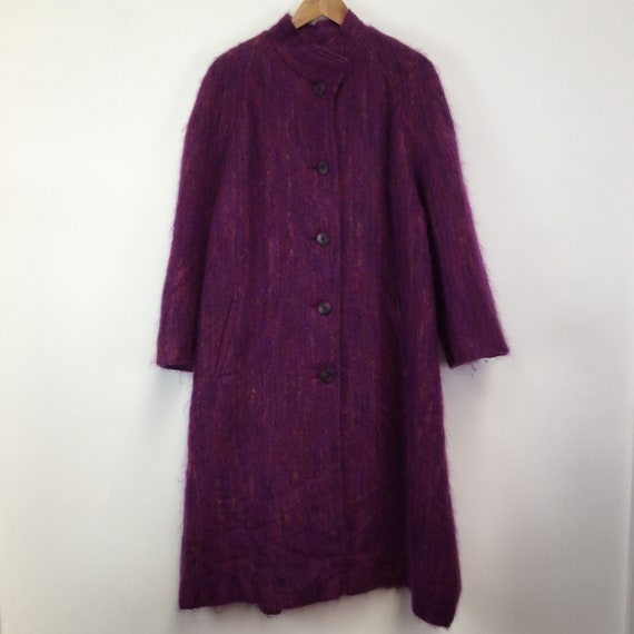 Vintage Purple Mohair Coat
