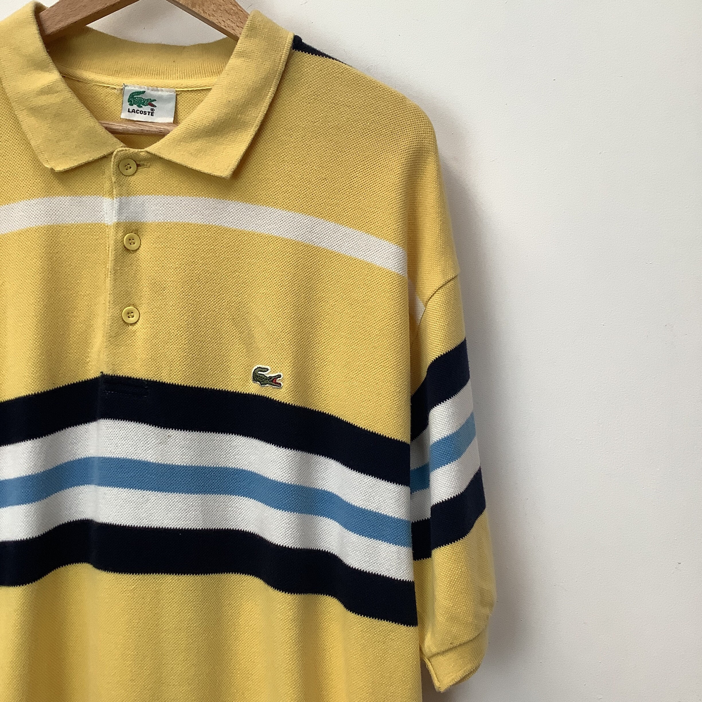 vintage lacoste striped polo