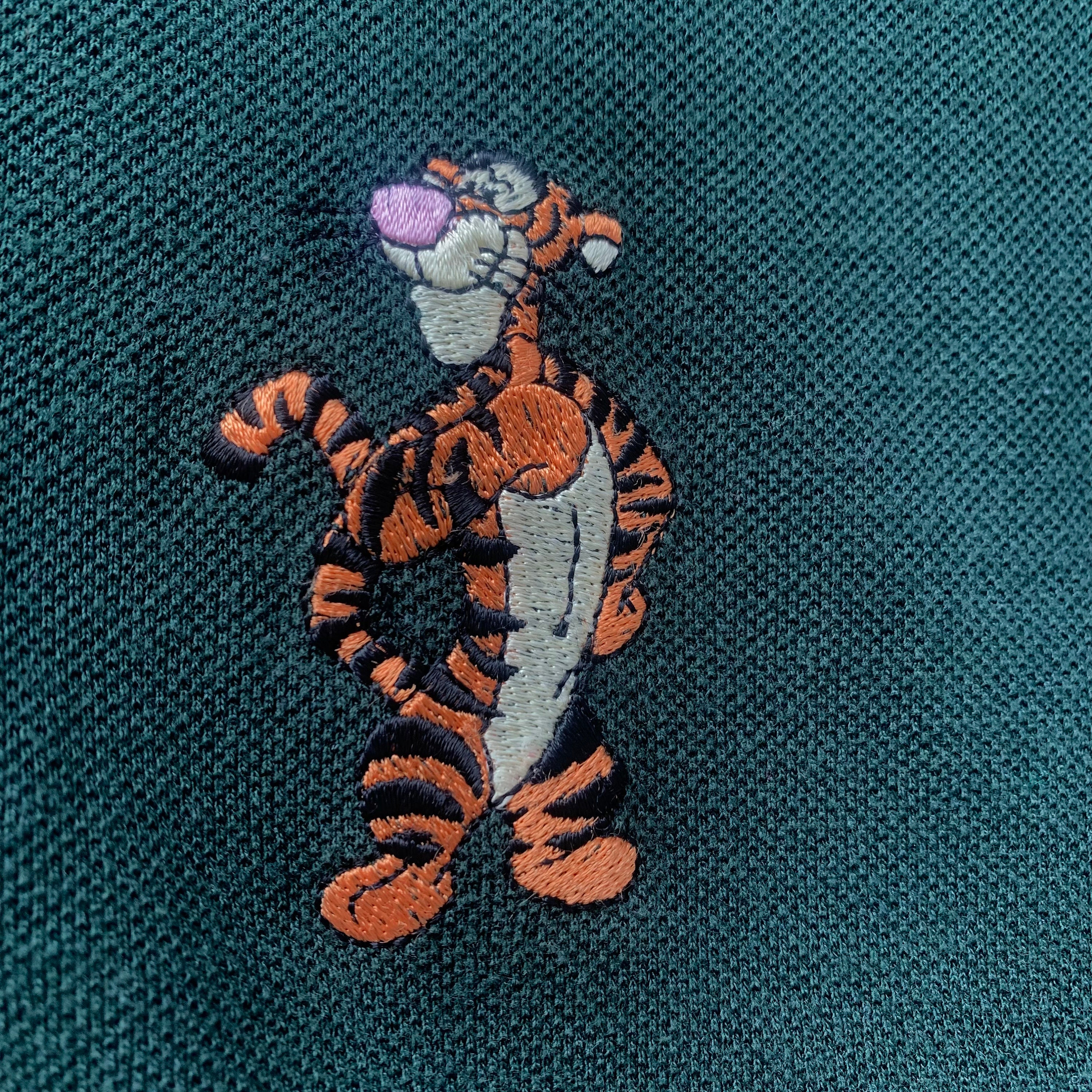 Discover Vintage Green Tigger Disney Polo Shirt