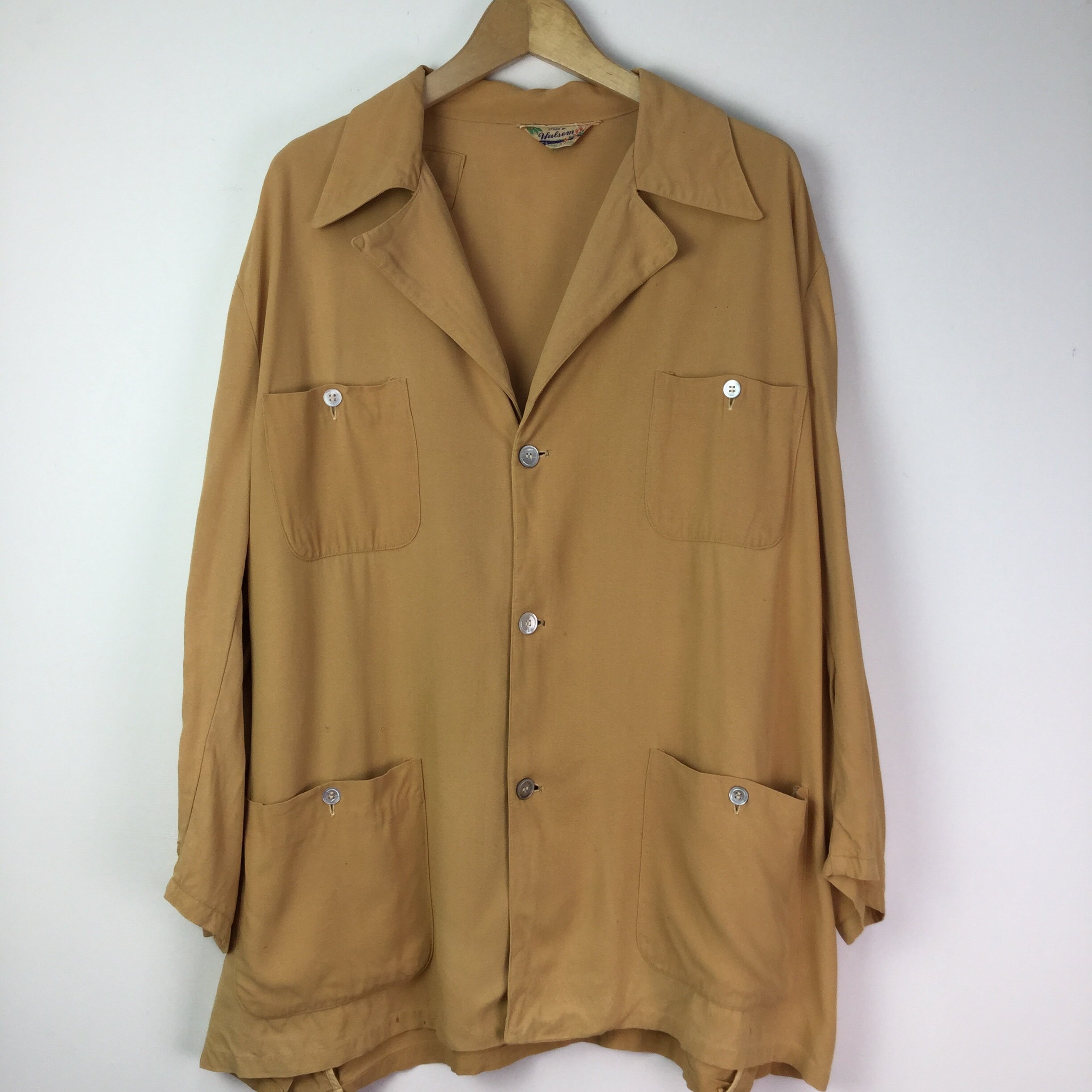 Image of Vintage 1950's Rare Camel Work Wear Jacket