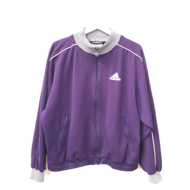 purple adidas track jacket
