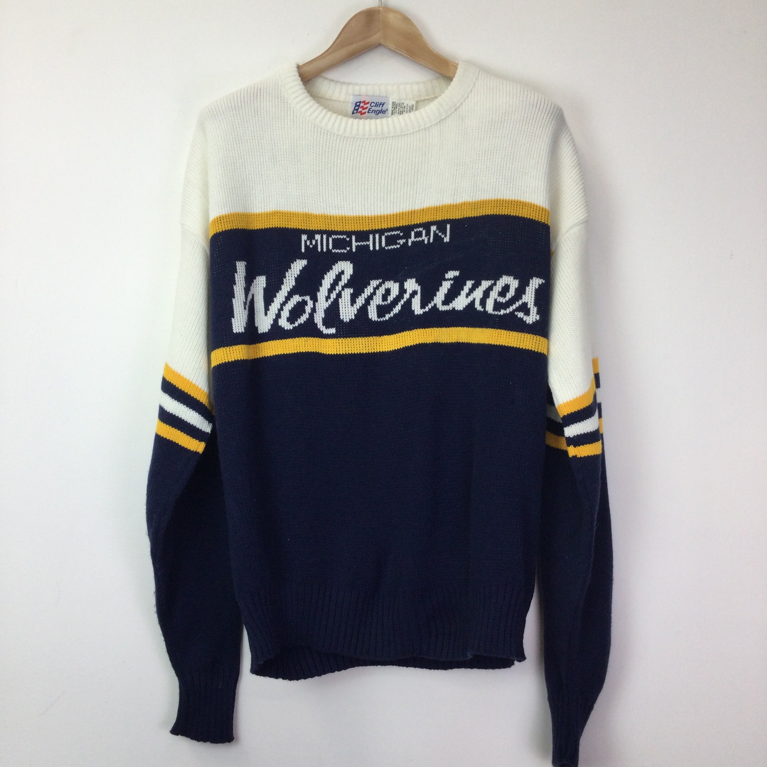 Image of Vintage Cliff Engle University Of Michigan Wolverines Jumper