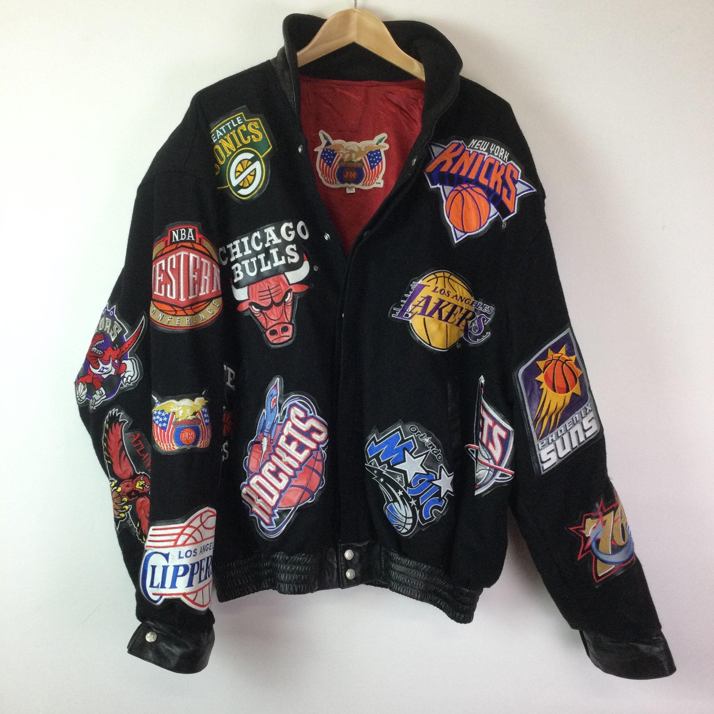 Rare Vintage Jeff Hamilton NBA Basketball Varsity Jacket 