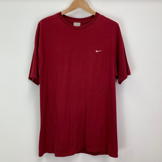 Vintage Nike Cherry Red Swoosh T-shirt 