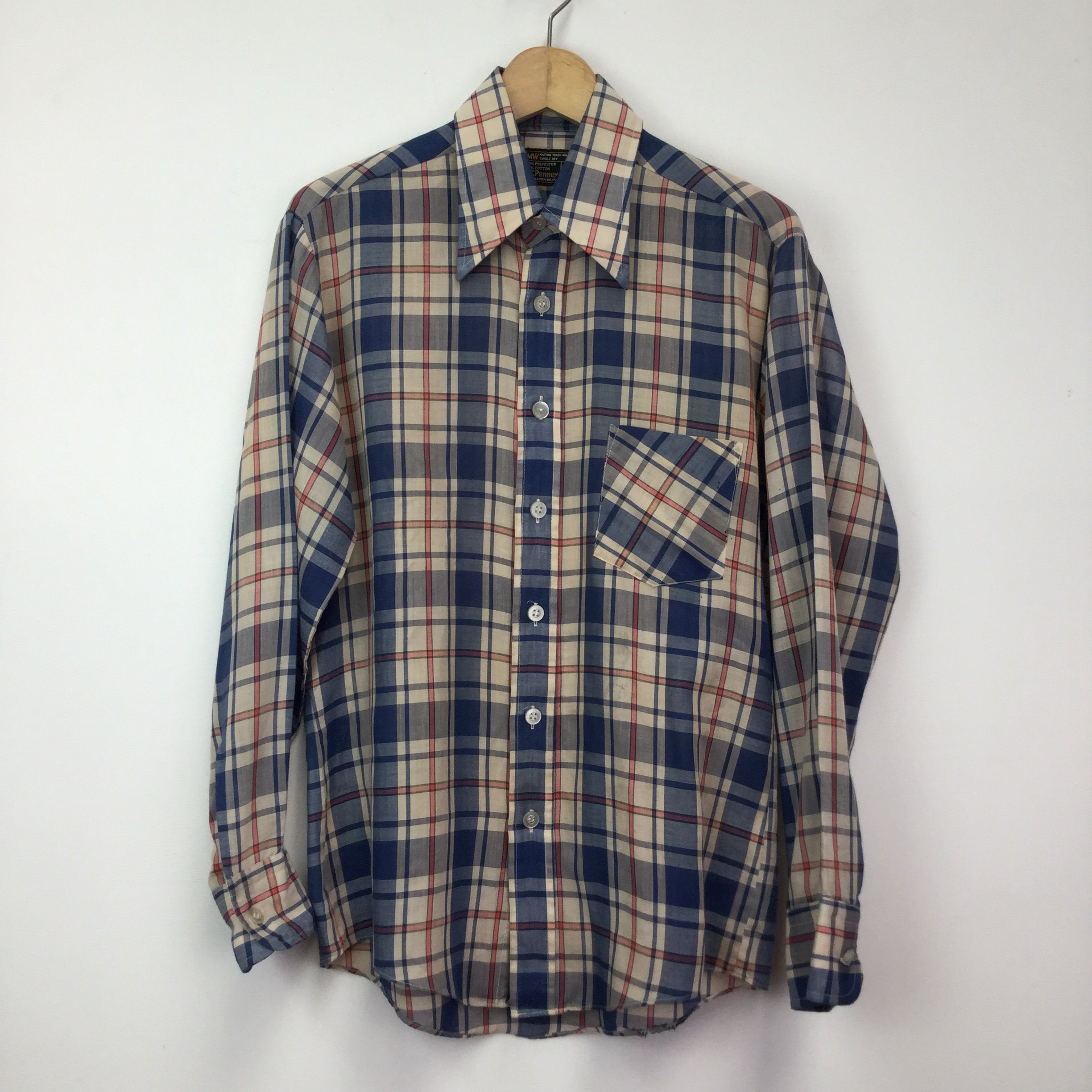Image of Vintage 1970’S Jc Penney Checked Shirt