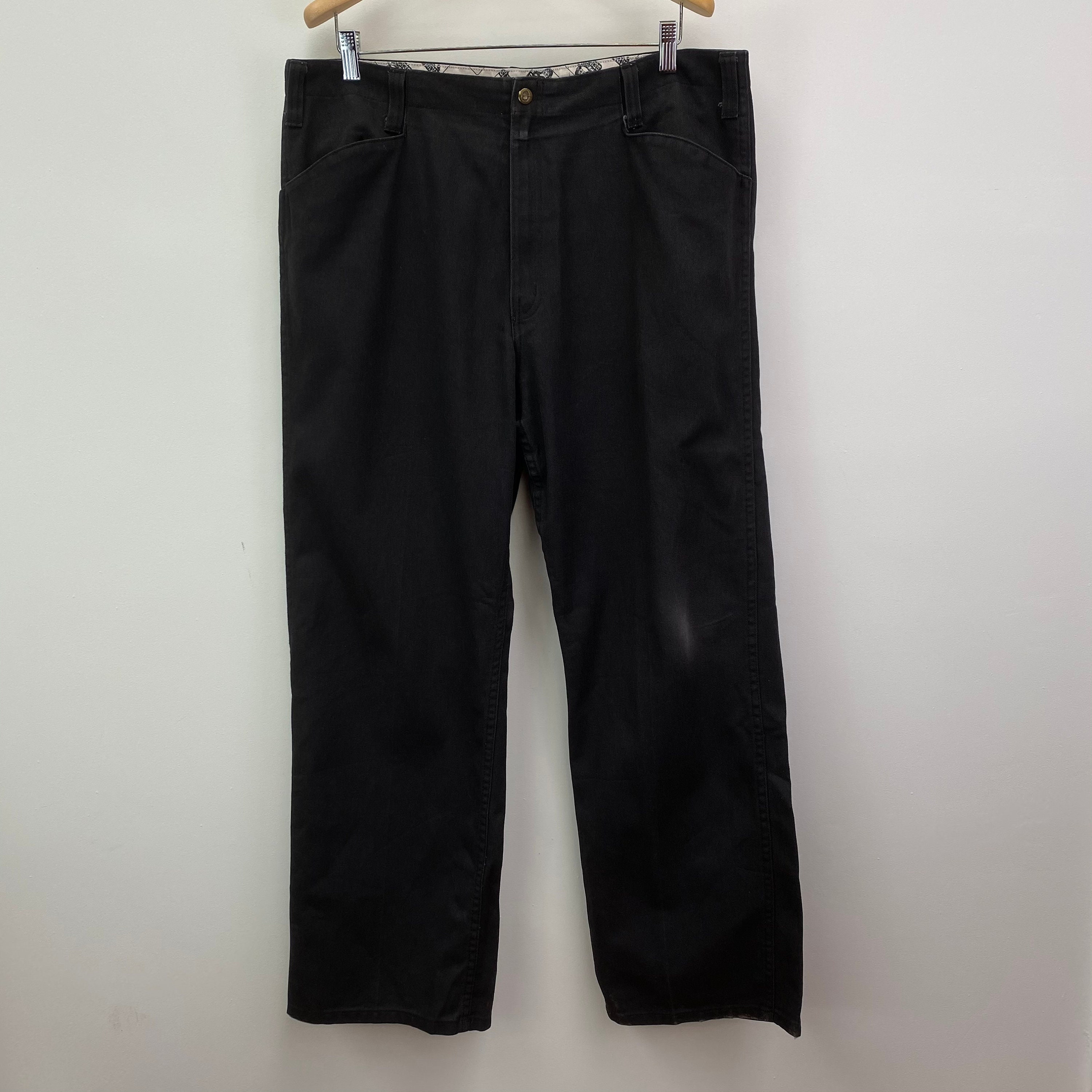 Vintage Ben Davis 50/50 Black Workwear Trousers 36x30 | Etsy