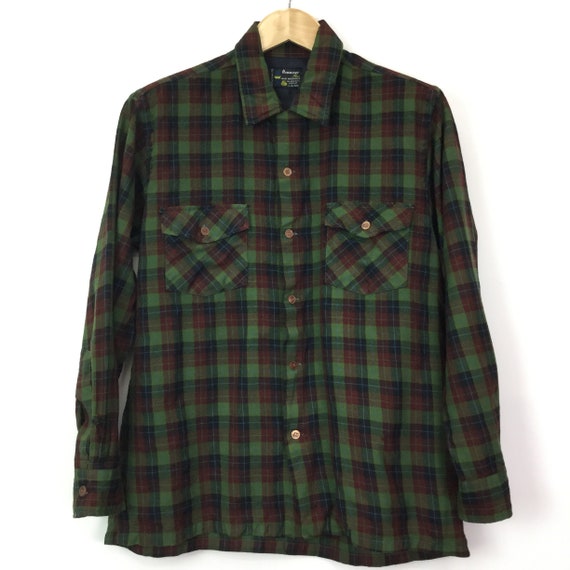 Vintage 1960’s Penneys Plaid Flannel Shirt
